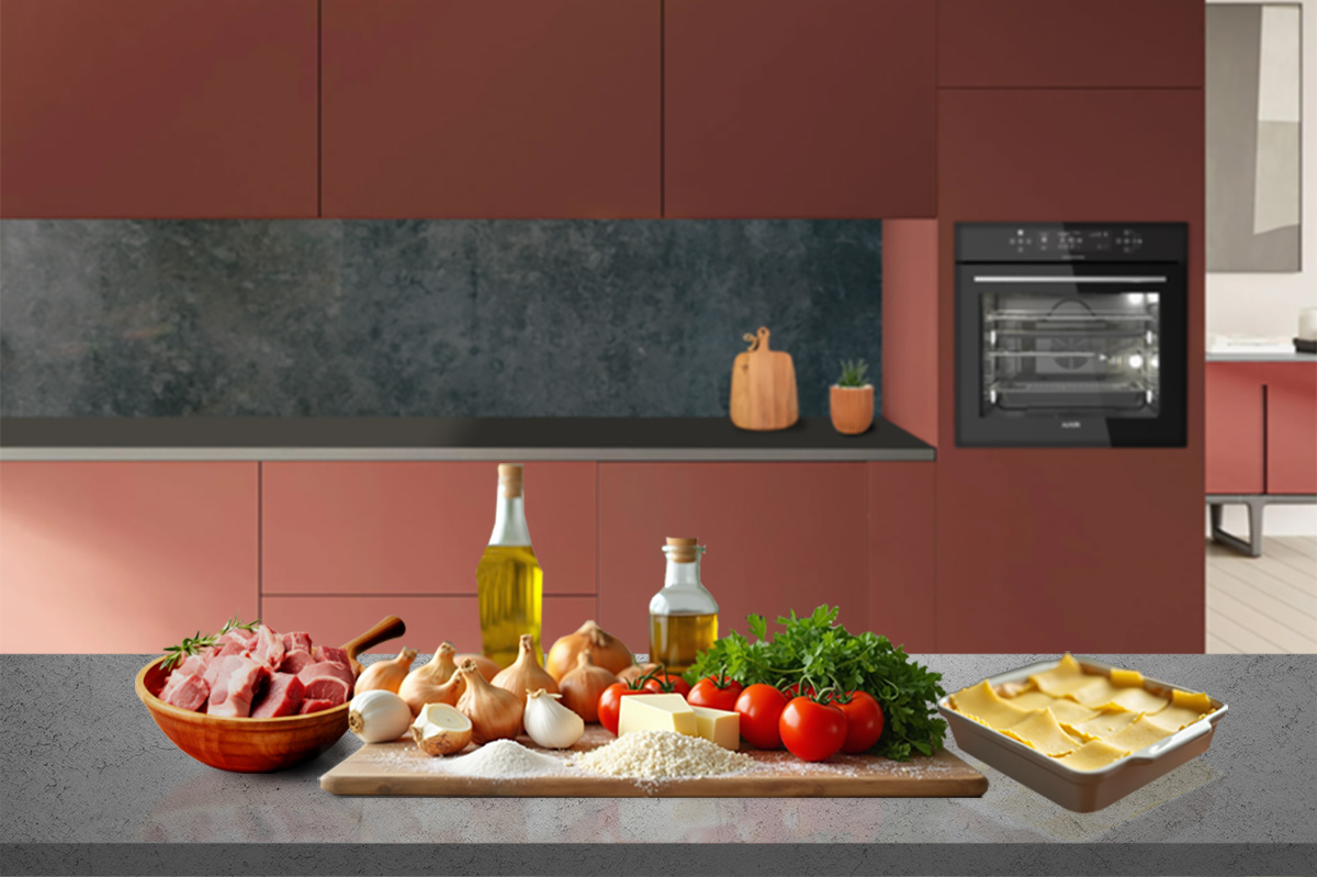 مواد اولیه پخت لازانیا